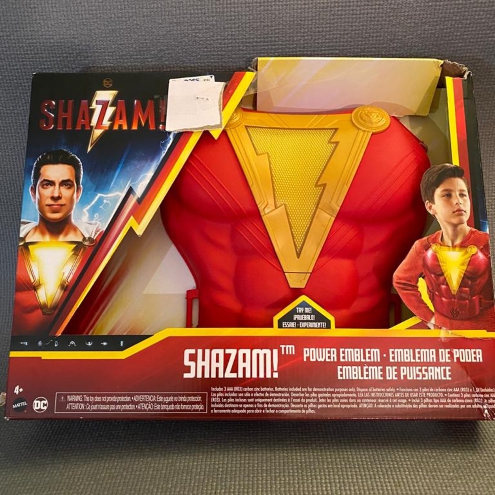 Shazam the power emblem